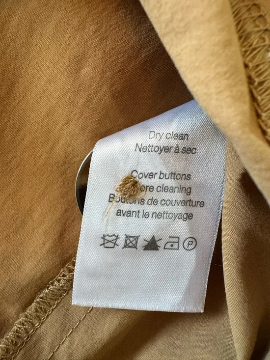 Veronica Beard Melany Mixed Media White and Tan High-Waist Belted Mini Dress - Picture 13 of 13